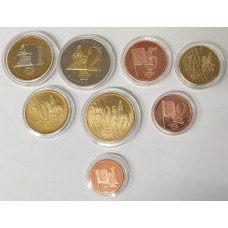 CYPRUS 2003 . EURO SPECIMEN PATTERN SET OF 8 COINS . NO PAPERS